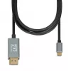 Adaptador de cabo de vídeo IBOX ITVCDP4K USB Type-C para DisplayPort 1,8 m Preto
