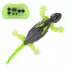 HEX BOTS | Robô lagarto gecko RC interativo de parede | Verde/Cinzento