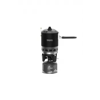 Fogão de campismo portátil Fire‑maple FMS‑X3 Preto — compacto, panela leve