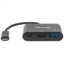 Dock/Hub USB-C Manhattan, Portas (x3): HDMI, USB-A e USB-C, 5 Gbit/s (USB 3.2 Gen1 também conhecido como USB 3.0), com Power Delivery (60W) para a porta USB-C (Nota: fonte de alimentação USB-C adicional e USB-
