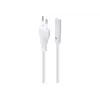 Cabo de alimentação Gembird PC-184/2-W — 1,8 m, ficha Type-C macho para conector C8 fêmea, branco