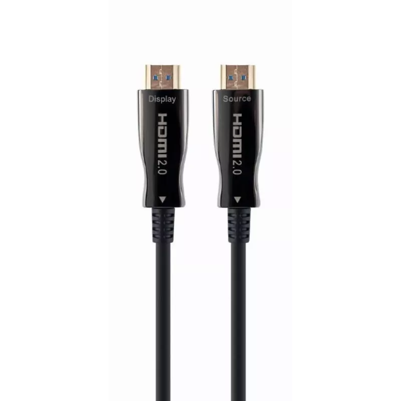 Cabo HDMI Gembird CCBP-HDMI-AOC-50M-02 50 m, HDMI tipo A, HDMI 2.0, 18 Gbit/s, preto
