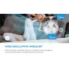 Ventilador de mesa Midea FT40-21M — 40 cm de diâmetro, 3 velocidades, oscilação, 25 W, Branco