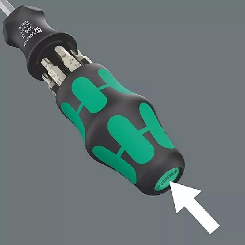 Chave de fendas para bits de sanitário Wera Kraftform compact 27 XL SHK 1 1/4 300 mm (05136075001)
