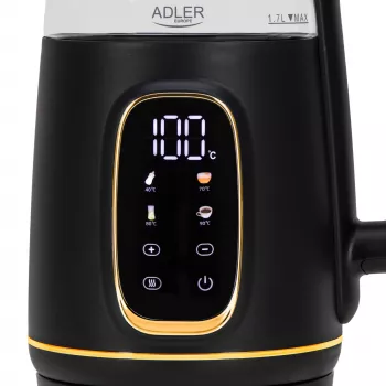 ADLER AD 1305 chaleira preto-dourado