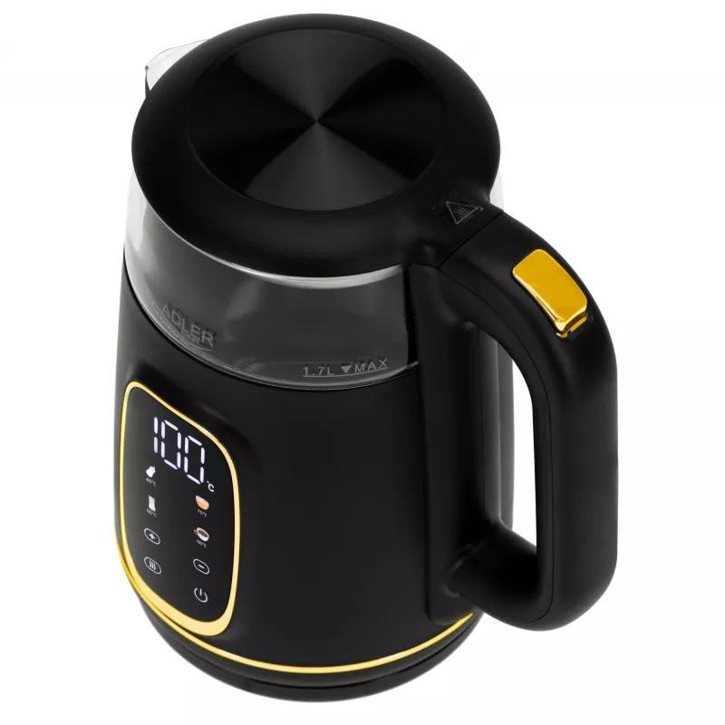 ADLER AD 1305 chaleira preto-dourado