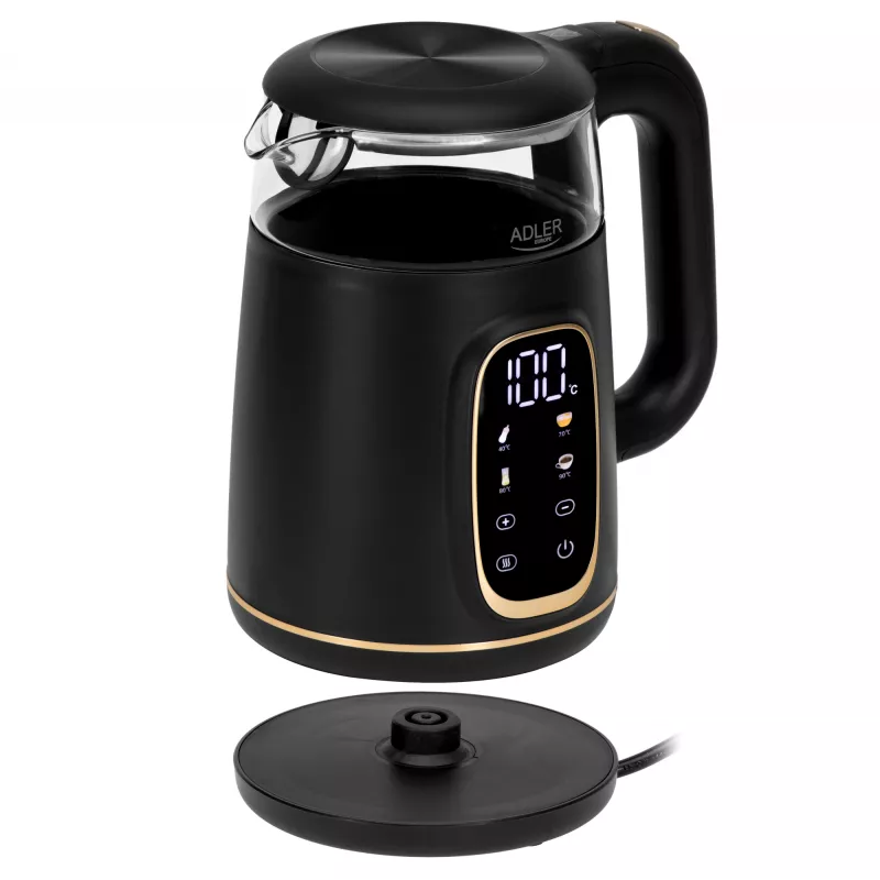 ADLER AD 1305 chaleira preto-dourado