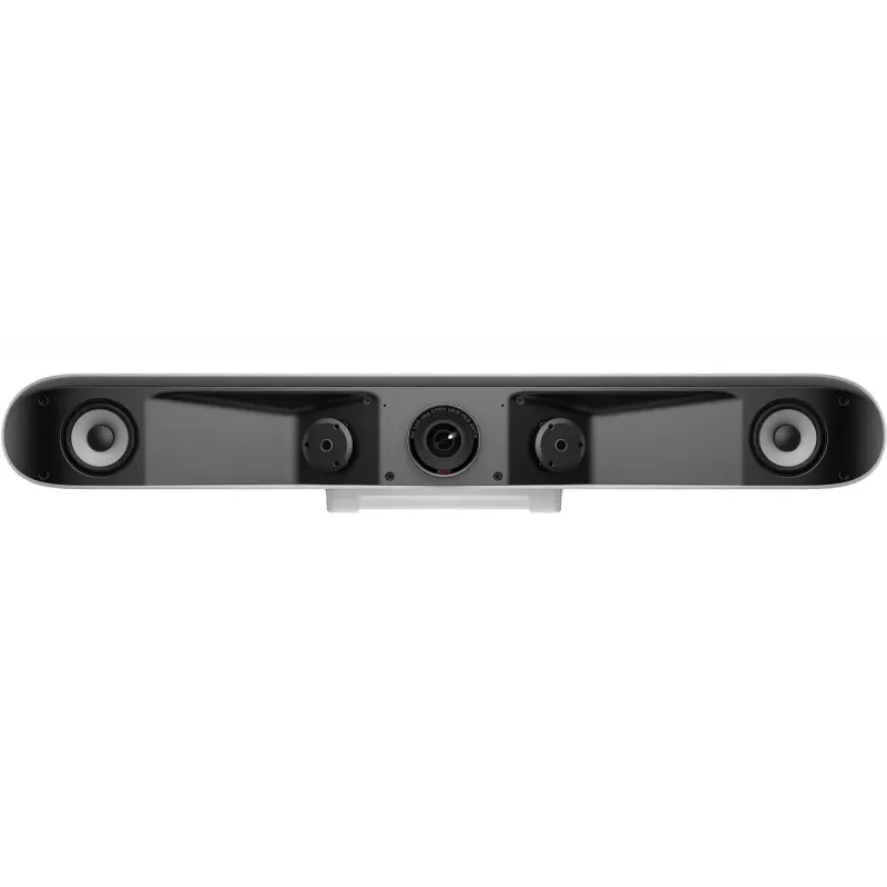 HP POLY POLY Studio X52 barra de vídeo tudo-em-um — 4K UHD, 30 fps, campo de visão de 95°, zoom digital de 5x, Wi‑Fi, Bluetooth, Android, branco