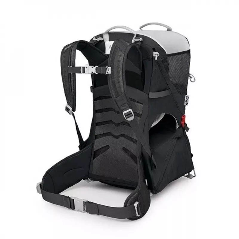 Transporte de criança Osprey Poco SLT preto — mochila de criança leve e ajustável