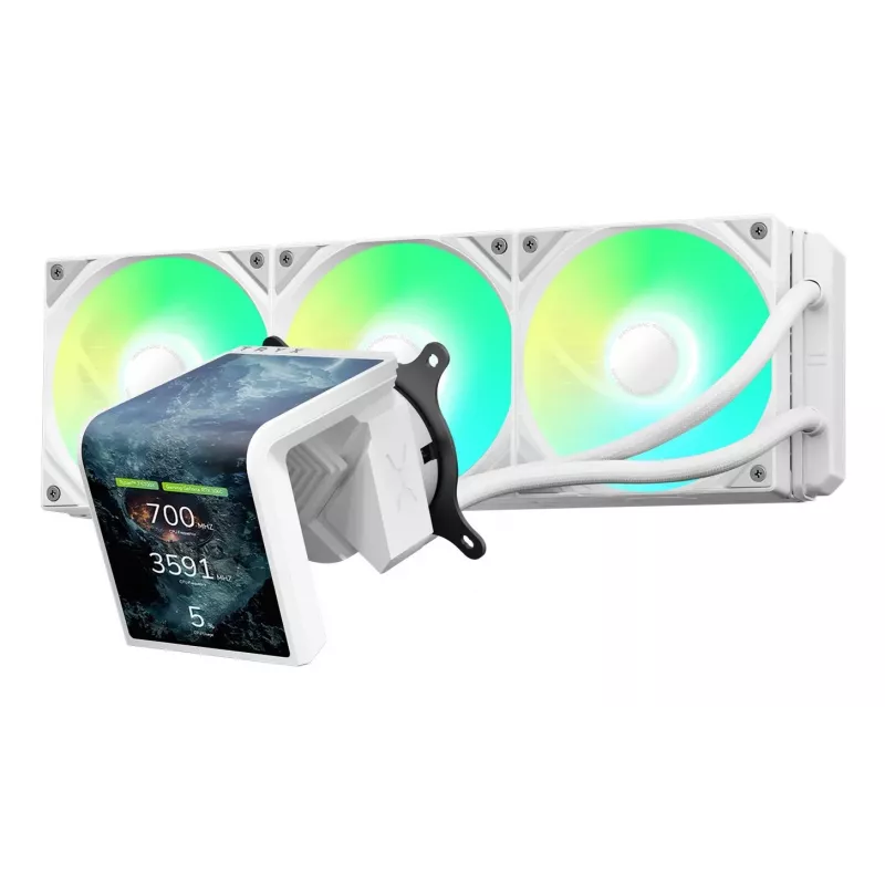 Refrigeração líquida para CPU TRYX PANORAMA SE ARGB 360 com ecrã 3D-AMOLED, radiador de 360 mm