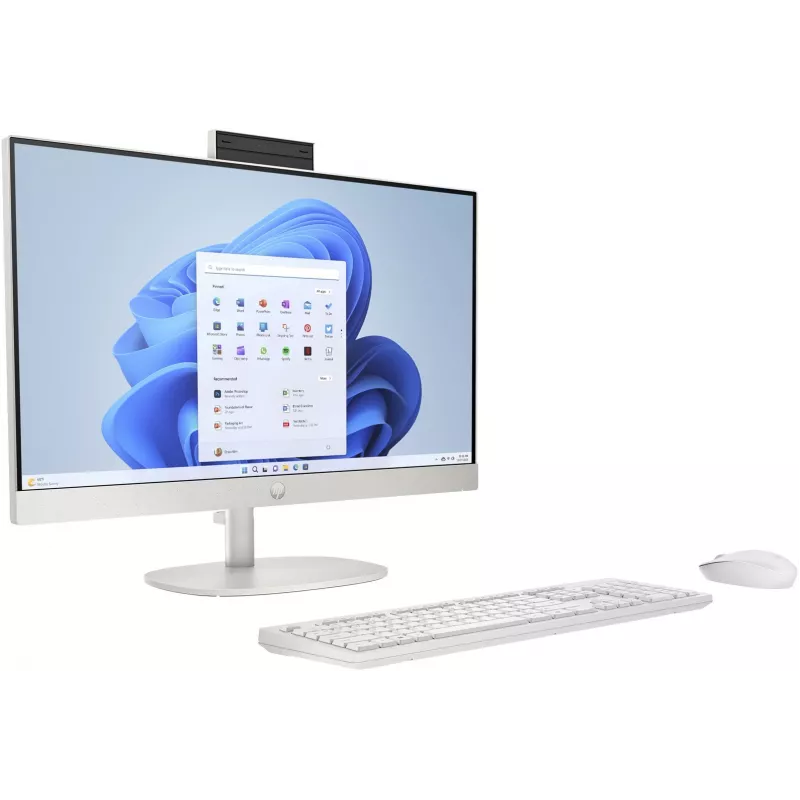 HP 24-cr0312nw AMD Ryzen™ 5 7520U 60,5 cm (23,8) 1920 x 1080 px PC tudo-em-um 16 GB LPDDR5-SDRAM 512 GB SSD Windows 11 Home Wi-Fi 6 (802.11ax) branco