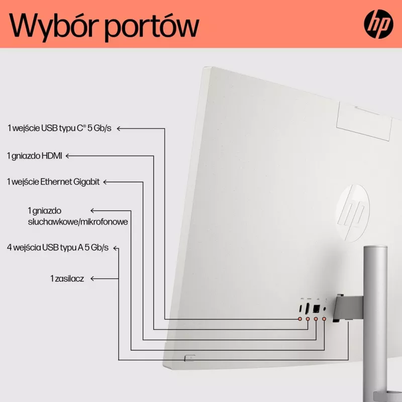 HP 24-cr0312nw AMD Ryzen™ 5 7520U 60,5 cm (23,8) 1920 x 1080 px PC tudo-em-um 16 GB LPDDR5-SDRAM 512 GB SSD Windows 11 Home Wi-Fi 6 (802.11ax) branco