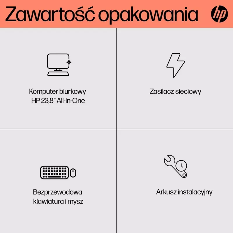 HP 24-cr0312nw AMD Ryzen™ 5 7520U 60,5 cm (23,8) 1920 x 1080 px PC tudo-em-um 16 GB LPDDR5-SDRAM 512 GB SSD Windows 11 Home Wi-Fi 6 (802.11ax) branco