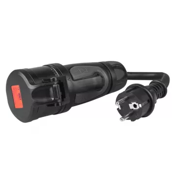 Adaptador Green Cell EVAK01, CEE 16 A 400 V 5P para Schuko 230 V, vermelho
