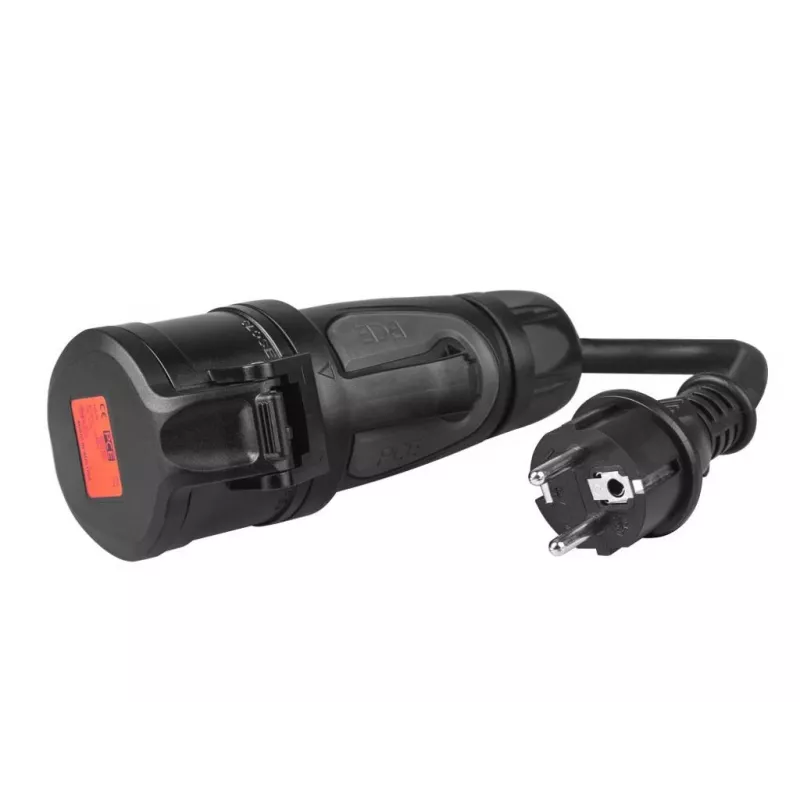 Green Cell EVAK01 Adaptador, CEE 16 A 400 V 5P para Schuko 230 V, vermelho