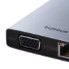 Hub 13in1 Baseus PortalJoy USB-C para HDMI+DP+VGA+C+USB+PD+RJ45+SD/TF+3,5mm (cinzento)
