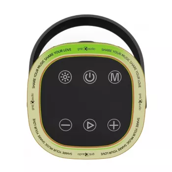 Altifalante portátil GEMBIRD SPK-BT-LED-06, Bluetooth, LED integrado, bateria recarregável