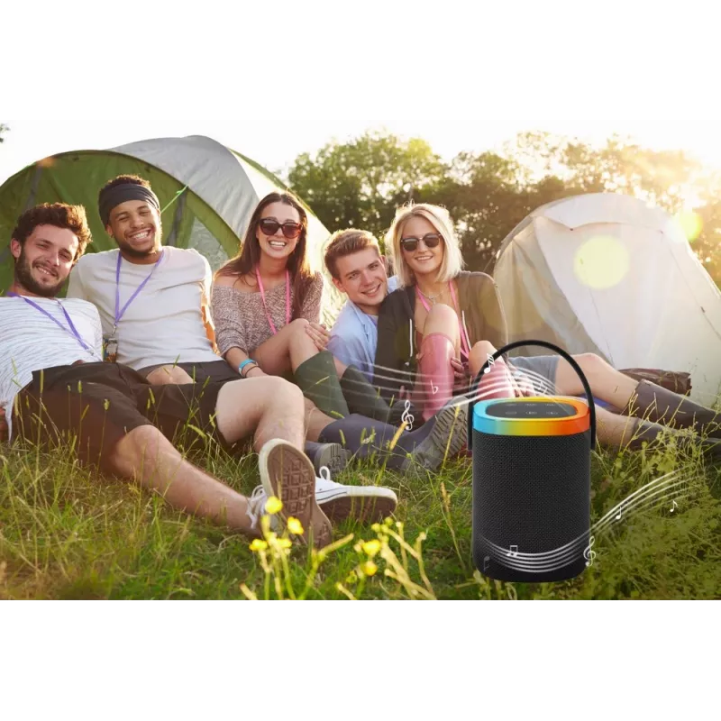 Altifalante portátil GEMBIRD SPK-BT-LED-06, Bluetooth, LED integrado, bateria recarregável