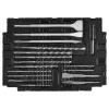 CONJUNTO DE BROCAS SDS + CINZÉIS MAKITA 17 peças EM MALA MAKPAC