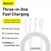 Cabo USB Baseus Superior USB 2.0 1,5 m USB A USB C/Micro USB A/Lightning branco