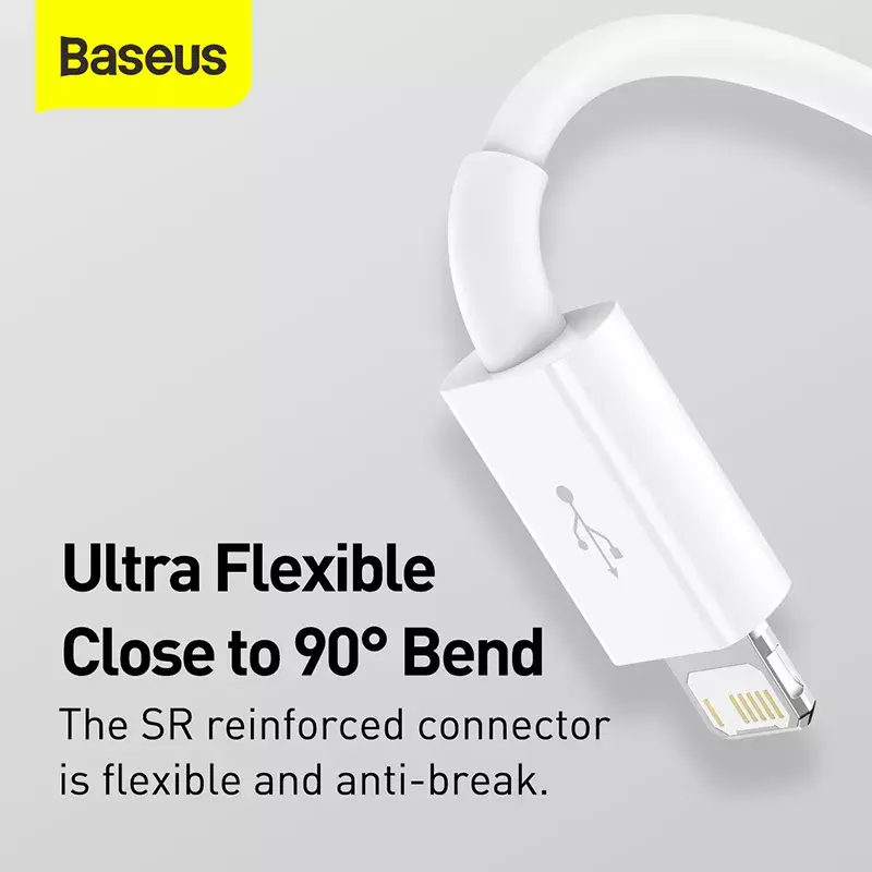 Cabo USB Baseus Superior USB 2.0 1,5 m USB A USB C/Micro USB A/Lightning branco