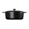 Le Creuset Signature Assadeira preta oval 33 cm