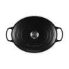 Le Creuset Signature Assadeira preta oval 33 cm