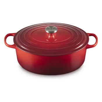 Le Creuset Signature Assadeira oval vermelho cereja 33 cm