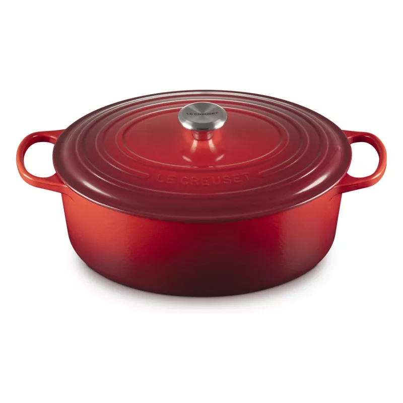 Le Creuset Signature Assadeira oval vermelho cereja 33 cm