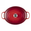 Le Creuset Signature Assadeira oval vermelho cereja 33 cm