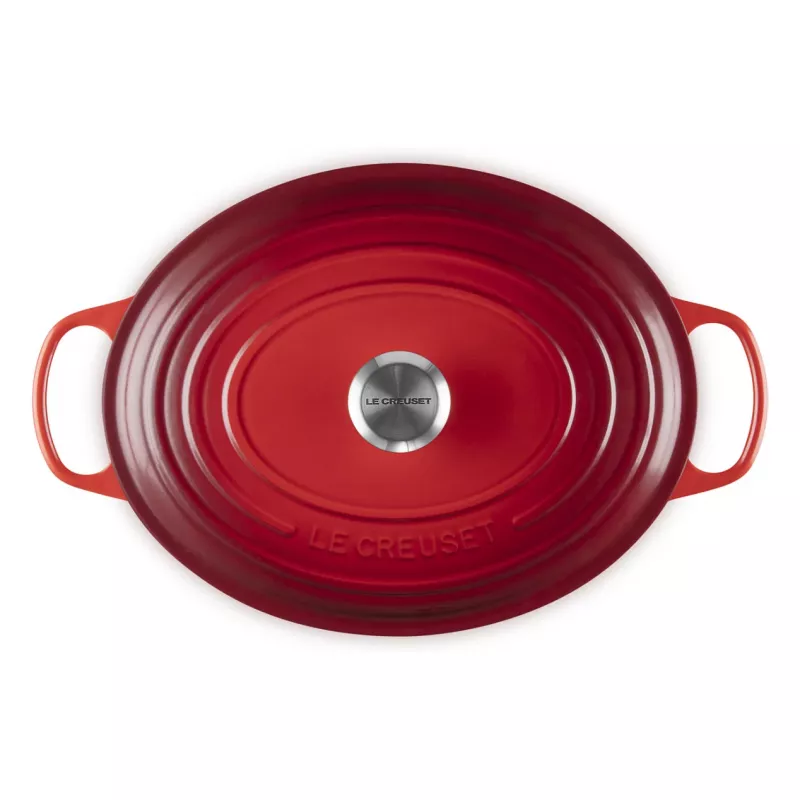 Le Creuset Signature Assadeira oval vermelho cereja 33 cm