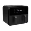 Fritadeira de ar Princess 1.182068.01.001 fritadeira de ar quente de câmara dupla 8 L 2400 W 220 °C Touch LED (preto)
