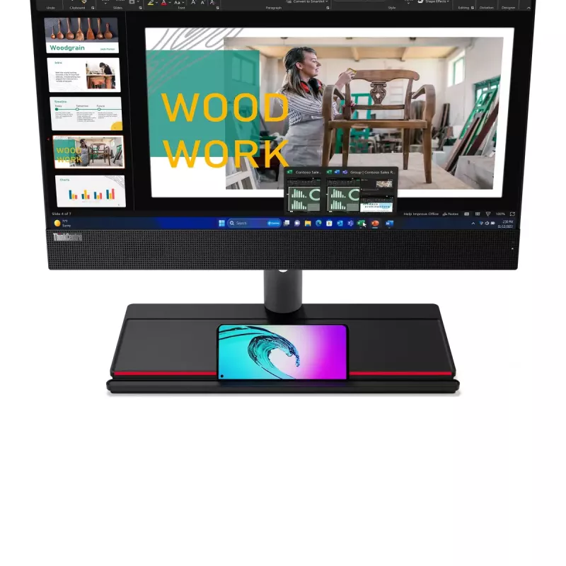 PC All-in-One Lenovo ThinkCentre M90a Gen 5 Intel Core i5 8GB 512GB Intel UHD Graphics Windows 11 Pro
