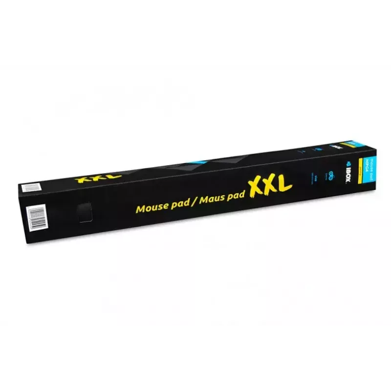 Tapete de rato IBOX AURORA preto modelo IMPG4 com 850 mm de comprimento e 580 mm de largura, 3 mm de espessura