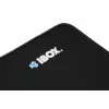 Tapete de rato IBOX AURORA preto modelo IMPG4 com 850 mm de comprimento e 580 mm de largura, 3 mm de espessura