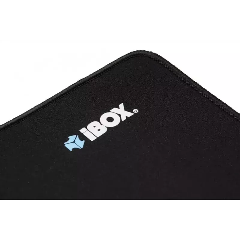 Tapete de rato IBOX AURORA preto modelo IMPG4 com 850 mm de comprimento e 580 mm de largura, 3 mm de espessura