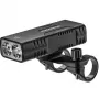 Rockbros luz de bicicleta com função de power bank + cabo de USB-C para USB-A, 850 lm, preto