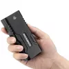 Rockbros luz de bicicleta com função de power bank + cabo de USB-C para USB-A, 850 lm, preto