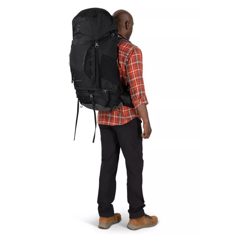 Mochila de trekking Osprey Kestrel 68 preto L/XL
