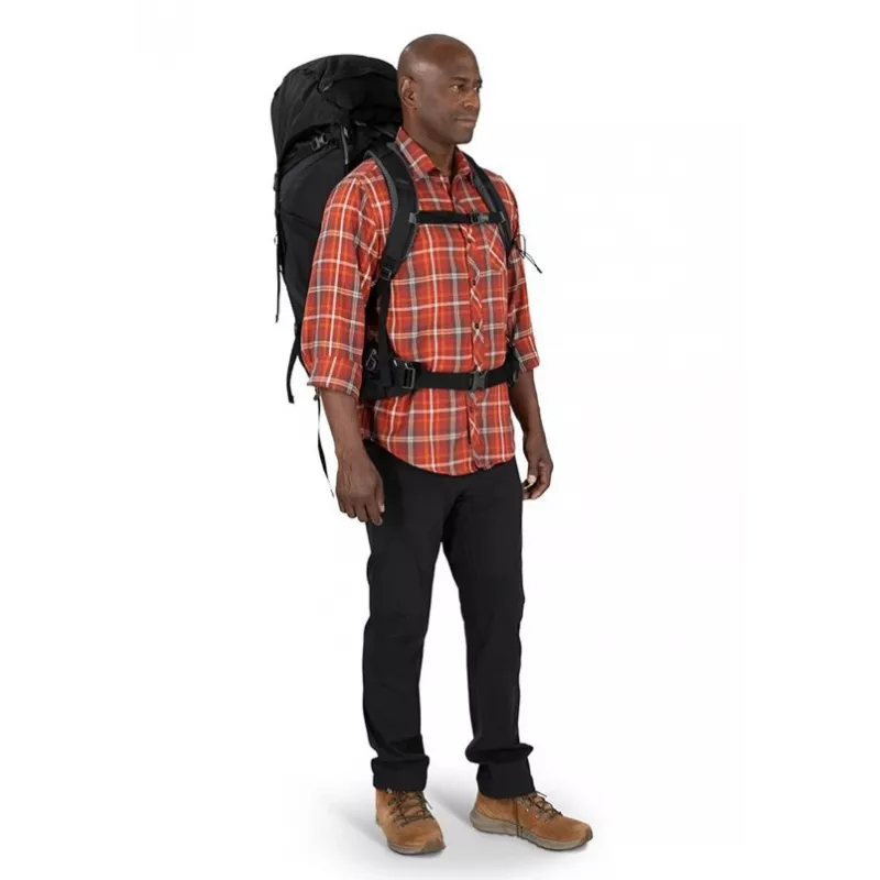 Mochila de trekking Osprey Kestrel 68 preto L/XL