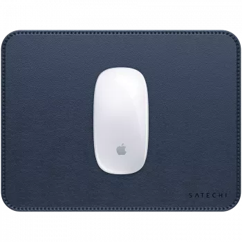 Tapete de rato Satechi Premium – tapete de rato em pele vegan (azul)