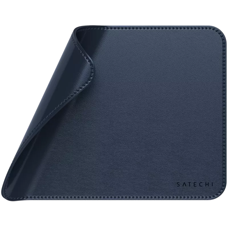 Tapete de rato Satechi Premium – tapete de rato em pele vegan (azul)