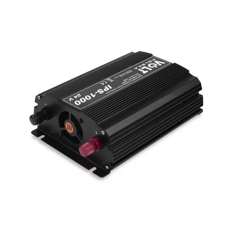 Volt Polska IPS-1000 24/230 V Inversor de onda sinusoidal modificada, 700 W contínuos / 1000 W de pico