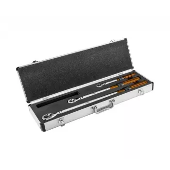 Conjunto de chaves dinamométricas bidirecionais Neo Tools 1/4, 3/8, 1/2, 3 unid.