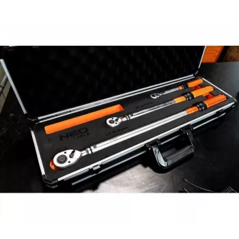 Conjunto de chaves dinamométricas bidirecionais Neo Tools 1/4, 3/8, 1/2, 3 unid.