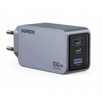 Carregador de interior UGREEN Nexode Pro 3 portas GaN PD carregamento rápido 2 USB Type-C