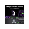 Carregador de interior UGREEN Nexode Pro 3 portas GaN PD carregamento rápido 2 USB Type-C