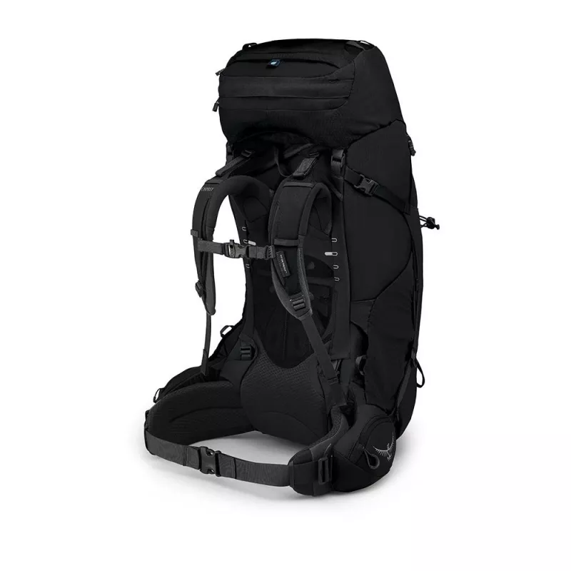 Mochila Osprey Aether 65 — 65 L, nylon, preto, 2,2 kg, 40 cm de largura, homem