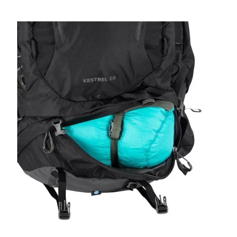Mochila de trekking Osprey Kestrel 48 preta S/M