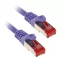 Cabo de rede InLine S/FTP PiMF Cat.6 250MHz PVC cobre roxo 2m